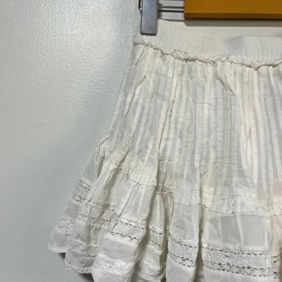 Sunday Best White Boho Eyelet Lace Skirt Size 0 - Picture 6 of 11